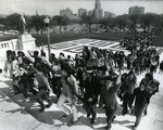 Students Marching Up Rhode Island Capitol Steps May 1970 by RISD Archives