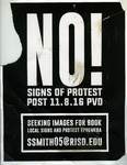 No! Signs of Protest by S. Smith and RISD Archives