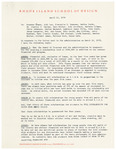 President Rantoul Response to Coalition of Minority Students, Concerned Students, and Concerned Professional Staff Position Paper April 15, 1970