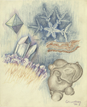 Crystals, Mineral, Snowflake by G. K. Lundberg and RISD Archives