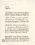 Letter to Hope High School Advisory Council by Paul Sproll, Teaching + Learning in Art + Design Department, and Project Open Door