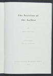 The Position of the Author by Buzz Spector