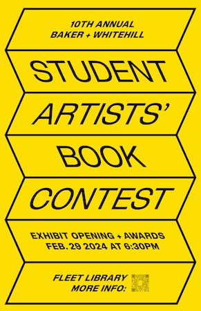 10th Student Artists Book Contest Poster