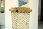 Abaca with Olive Wood by Georgie Cunningham, RISD Color Lab, and North American Hand Papermakers