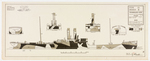 Type 15 Design B Starboard Side; USS Pawnee by Maurice L. Freedman and Navy Dept. Bureau of C&R, Washington D.C.