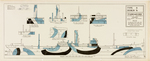 Type 9 Design N Starboard Side; SS Massachusetts by Maurice L. Freedman and Navy Dept. Bureau of C&R, Washington D.C.