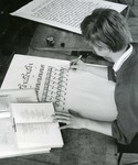 Foundation Lettering class 1962 by Experimental and Foundation Studies Department