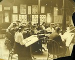 Waterman classroom - drawing 1910 by Experimental and Foundation Studies Division