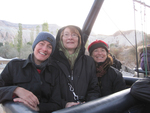 Leslie Hirst, Nade Haley and Deb Coolidge, balloon ride by Experimental and Foundation Studies Division, Deborah Coolidge, and Leslie Hirst