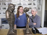 Alba Corrado, Alba with Merlin and Alba sculptures by Experimental and Foundation Studies Division and Alba Corrado