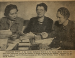 Bernice Jamieson, figure on the right, scrapbook, 1940 by Experimental and Foundation Studies Division