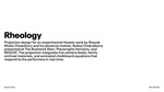 Rheology