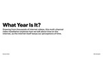 What Year Is It? by Kameron Neal and Movement Lab