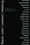 Black: color | context | meaning by Campus Exhibitions and Sarah O'Brien