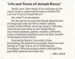 'Life and Times of Joseph Beuys'