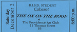 The Ox on the Roof Ticket, Blue by RISD Archives