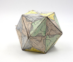 Fold up (Escher pattern) Cuboctahedron by Fleet Library