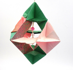 Origami, Decorative, Hanging Octahedron by Fleet Library
