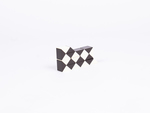 Black/White Folding Triangular Prism Puzzle by Fleet Library