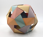 Pentagonal Dodecahedron (Wrapped Strips of Paper) by Fleet Library