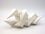 Sculpture Made of 1/6 Tetrahedrons by Fleet Library