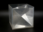 Cube with 1/6 Tetrahedron 1/4 Octahedron Pieces by Fleet Library