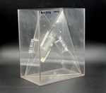 Clear Rectangular Prism with Embedded Tetrahedron that Folds inside Out by Fleet Library