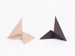 Tetrahedron Split in Half by 1/6 Pieces by Fleet Library