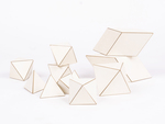 White Polyhedral Pieces by Fleet Library