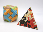 Escher Fold-up Polyhedrons by Fleet Library