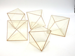 Wooden box built to hold Moduledra: empty octahedra by Fleet Library