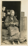 Blind woman knitting/ Okiradai Hakone Japan by Visual + Material Resources and Fleet Library