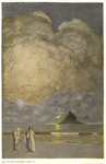 "..rose and took his farewell" from "Phoebus on Halzaphron" by A.T. Quiller-Couch by Fleet Library, Visual + Material Resources, and Maxfield Parrish
