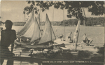 Making sail at Sandy Beach, Camp Yawgoog, B.S.A.