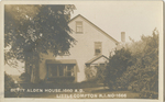 Betty Alden House, Little Compton, RI: built in 1660