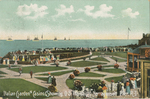 Italian Garden Casino Showing US Warships, Narragansett Pier, RI by Louis Rubin, Providence, RI: Publisher; Visual + Material Resources; and Fleet Library