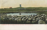 A glimpse of the Old Road and the Wind Mill, Block Island, RI by A. C. Bosselman and Co., New York; Visual + Material Resources; and Fleet Library
