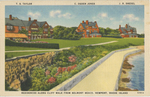Residences along the Cliff Walk from Belmont Beach, Newport by American Art Post Card, Boston, MA; Visual + Material Resources; and Fleet Library