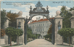 Main entrance and gateway to the Breakers, residence of Mrs. Cornelius Vanderbilt in Newport, RI by Hunt, Richard Morris (American architect, 1827-1895); Pope, John Russell (American architect, 1874-1937); Visual + Material Resources; and Fleet Library