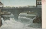 Pawtucket Bridge and Falls, Pawtucket, RI by Metropolitan News Co., Boston, MA; Visual + Material Resources; and Fleet Library