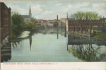 Pawtucket River above Falls, Pawtucket, RI by Metropolitan News Co., Boston, MA; Visual + Material Resources; and Fleet Library