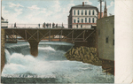 Pawtucket, RI, Main Street Bridge and Falls by Hugh C. Leighton Co., Portland, ME; Visual + Material Resources; and Fleet Library