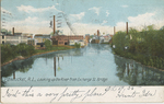 Pawtucket, RI, Looking up the River from Exchange St. Bridge by Hugh C. Leighton Co., Portland, ME; Visual + Material Resources; and Fleet Library