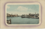 River from Point Street Bridge, Providence, RI by Blanchard, Young and Co., Providence, RI: publisher; Visual + Material Resources; and Fleet Library