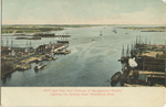 Bird's eye View from Chimney of Narragansett Electric, looking down Providence River by S. Langsdorf & Co., New York: publisher; Visual + Material Resources; and Fleet Library