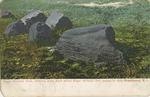 Roger Williams rock, showing slate rock where Roger Williams landed in 1636: Prov. RI by RI News Company, Providence, RI: publisher; Visual + Material Resources; and Fleet Library
