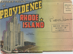 Souvenir Folder of Providence, Rhode Island: Industrial Trust Building by Curt Teich and Co., Chicago, IL., publisher; Visual + Material Resources; and Fleet Library