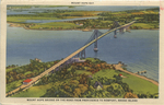 Mount Hope Bridge on the Road from Providence to Newport, Rhode Island by Curt Teich and Co., Chicago, IL., publisher; Visual + Material Resources; and Fleet Library