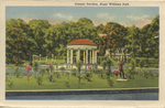 Concert Pavilion, Roger Williams Park, Providence, RI by Curt Teich and Co., Chicago, IL., publisher; Visual + Material Resources; and Fleet Library