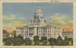 State Capitol, Providence, RI by Curt Teich and Co., Chicago, IL.; Visual + Material Resources; and Fleet Library